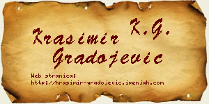Krasimir Gradojević vizit kartica